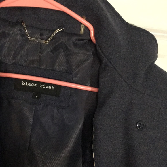 navy blue wool jacket❄️ - Picture 3 of 7